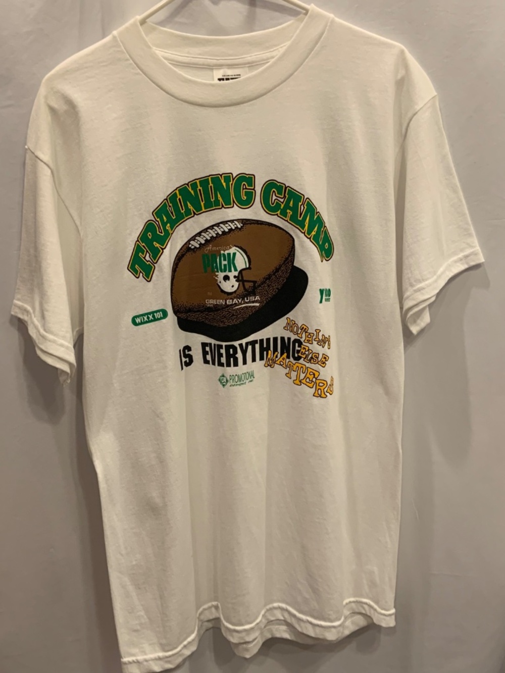 Vintage Green Bay Packers Training Camp America's Pack Graphic Tee Size L